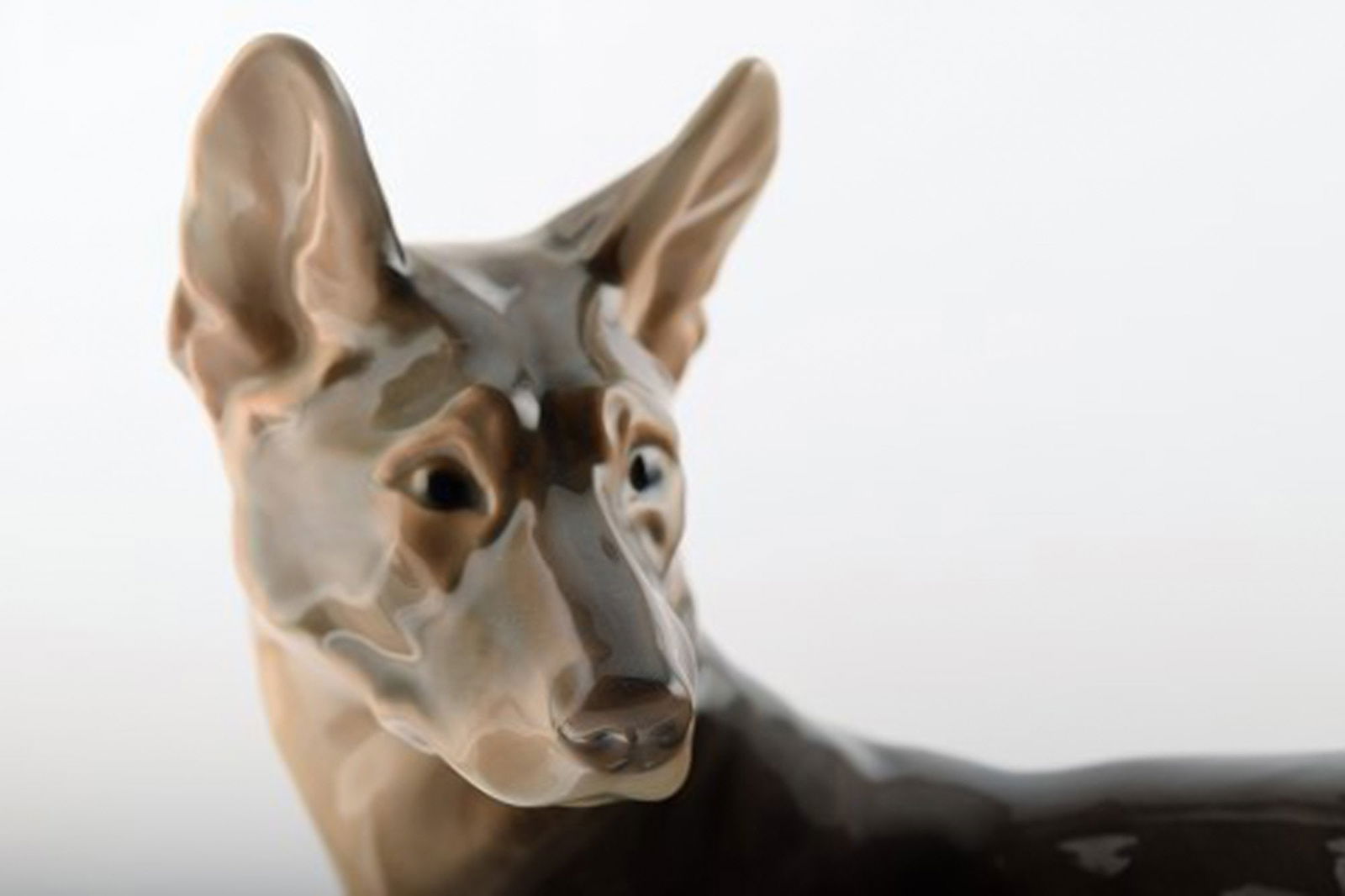 Rare Bing & Grondahl, B&G 2018, standing German shepherd puppy. 1920s. - 3