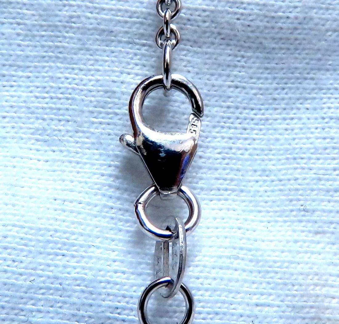 GIA Certified 3.77ct Natural Emerald Diamond Necklace 14kt ** - 2