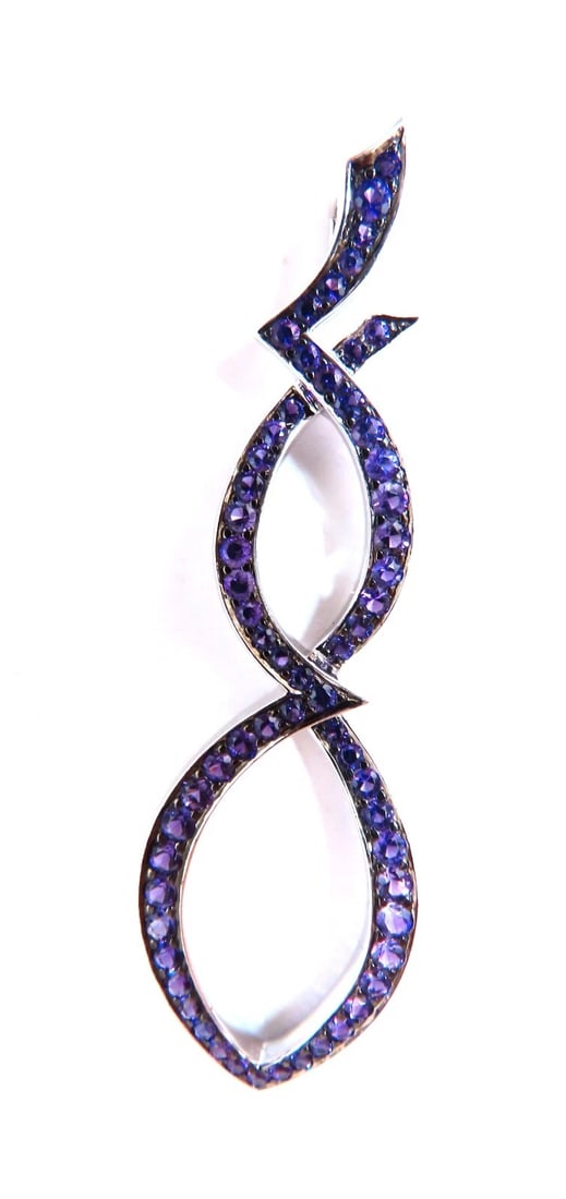 2.50ct Natural Amethyst Iconic Natural Amethyst Pin 18kt Gold**: Title: 2.50ct Natural Amethyst Iconic Natural Amethyst Pin 18kt Gold** Description: MAGNIFICENT JEWELS 2.50ct. Natural Amethyst Necklace Purple even tone, Clean clarity Round cuts. Transparent