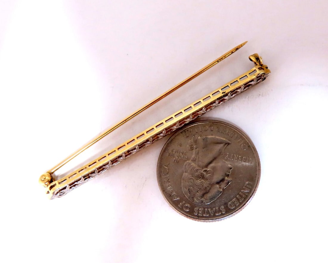 Vintage Edwardian Pin 14kt** - 4