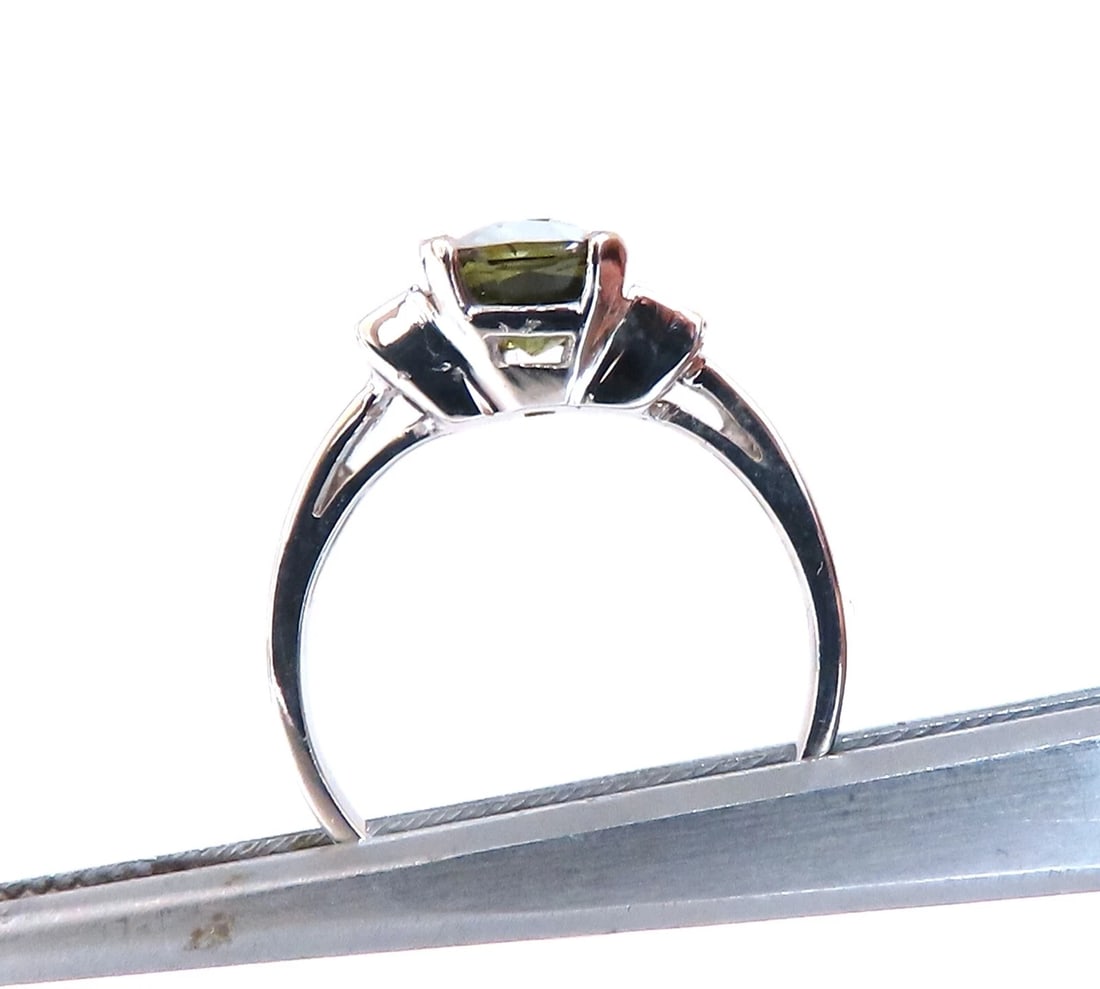 GIA Certified 1.87ct natural color change alexandrite diamond ring 14kt** - 4