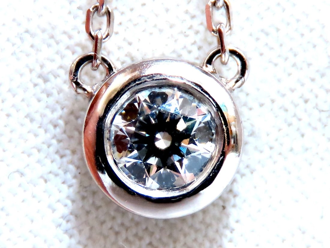 GIA Certified .42ct Diamond Solitaire Necklace G/Vs2**: Title: GIA Certified .42ct Diamond Solitaire Necklace G/Vs2** Description: GIA Certified: .42ct. Round diamond solitaire pendant. Full cut brilliant. Vs-2 Clarity. G-color. Report: 5191675679 14kt.