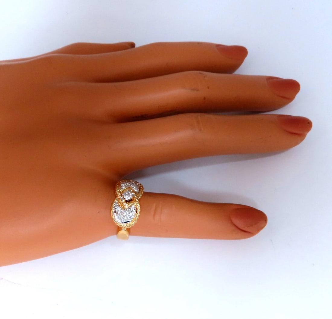 .20ct Natural Round Diamond Ring 14kt Bow Deco - 5