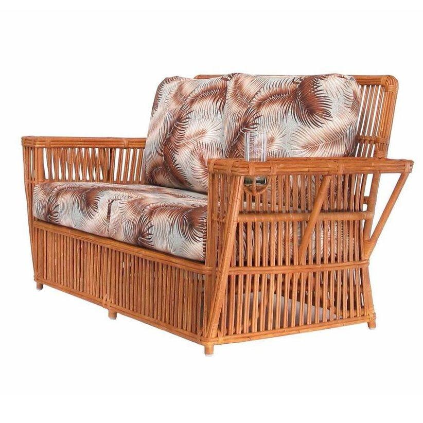 Presidents Stick Reed Rattan 2-Seat Settee Sofa - 3