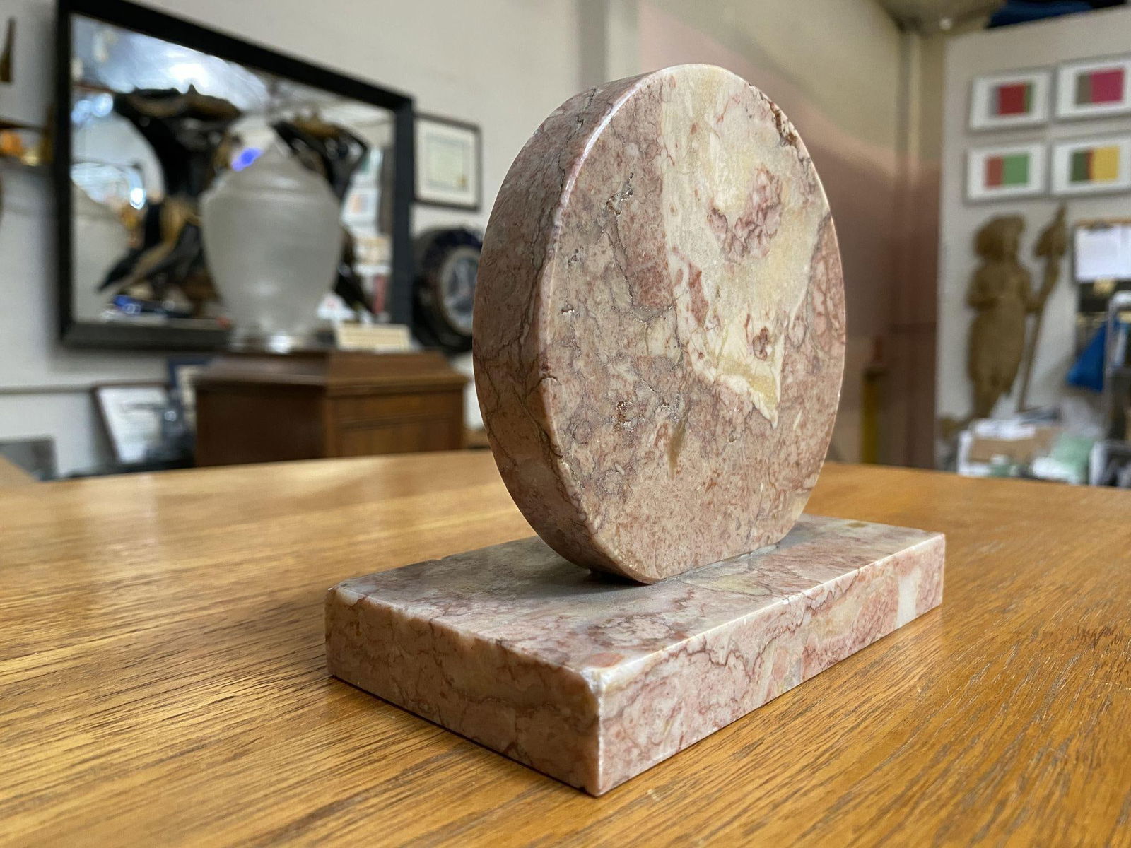 French Art Deco UCRA Bronze Swan Marble Mantle Garniture Clock Set by Marefbay - 5