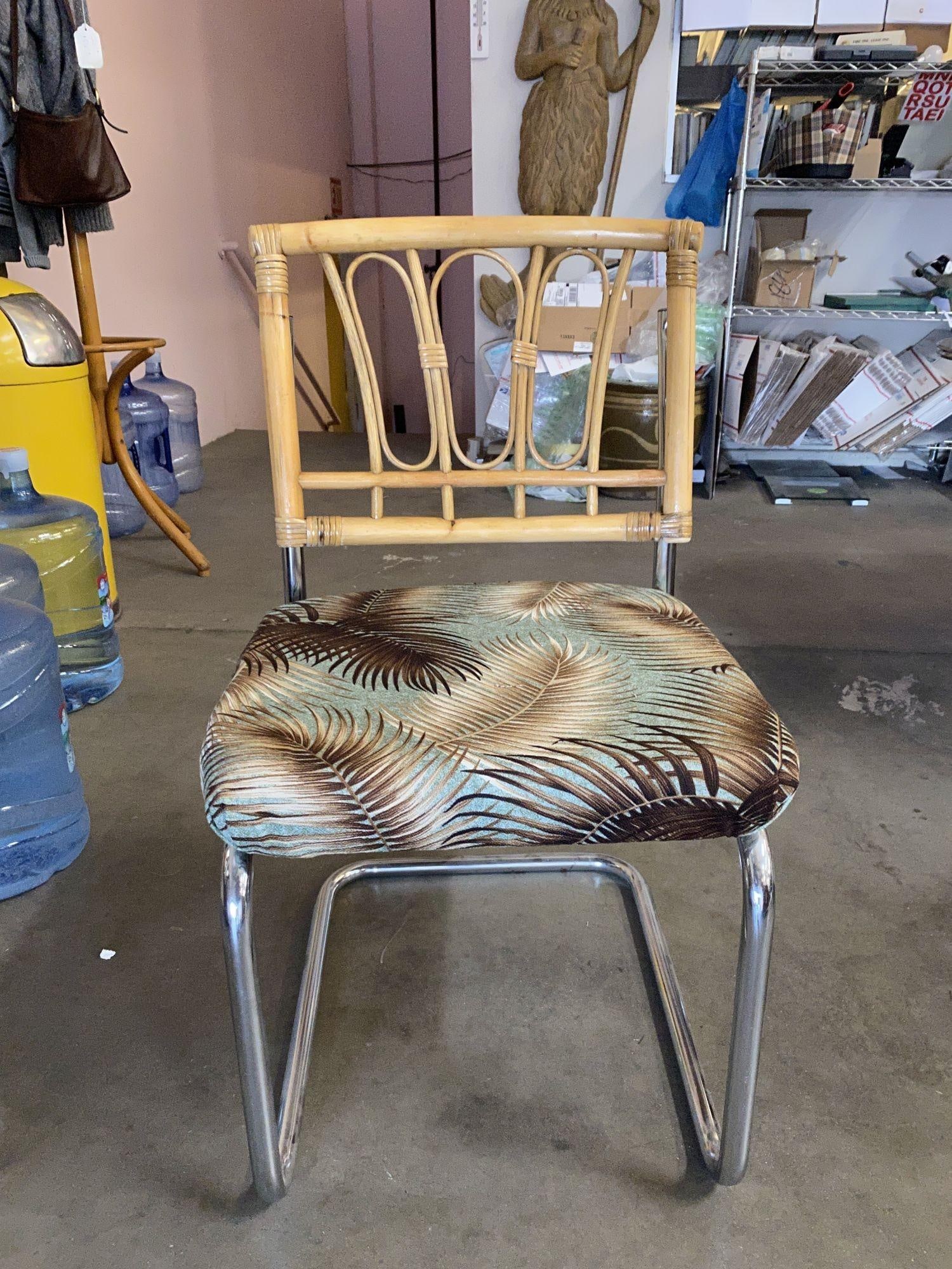 Rare Restored Marcel Breuer Rattan Back Chrome "cesca" Chairs By Virco, Set of 4 - 16