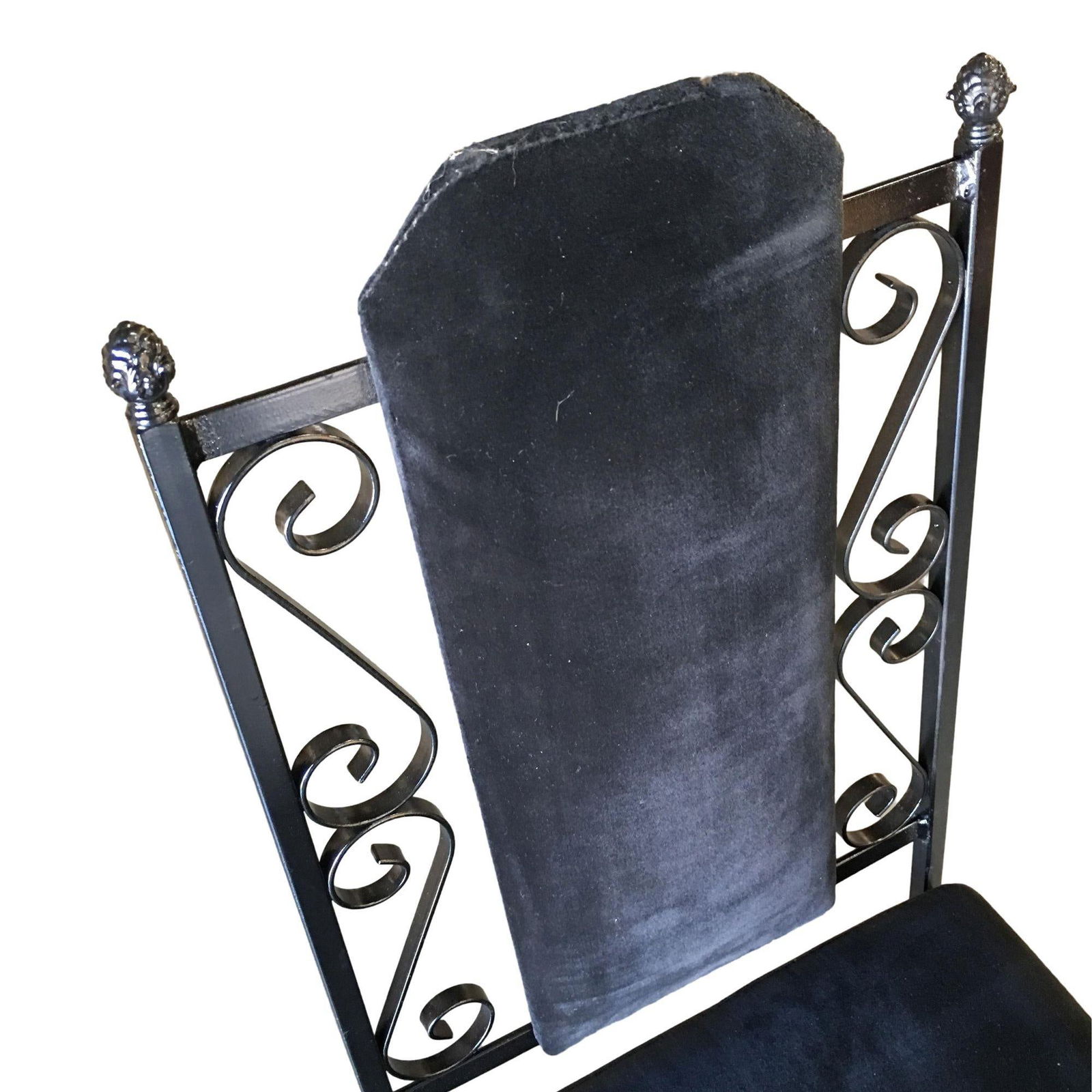 Midcentury Dining Chair with Scrolling Pattern, Set of Four - 14