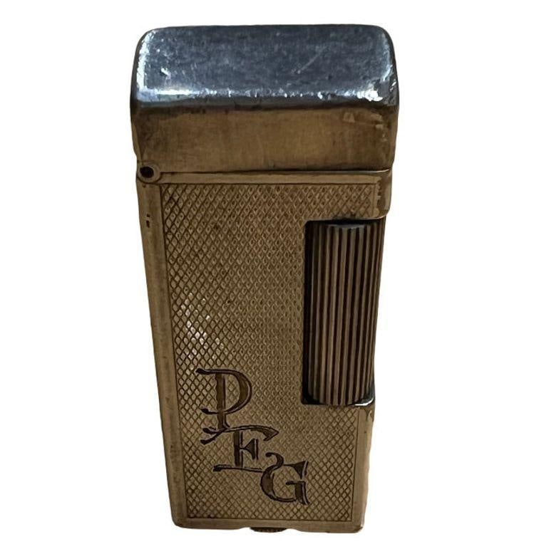 Dunhill London Silver Plate Rollalite Petrol Lighter - 17