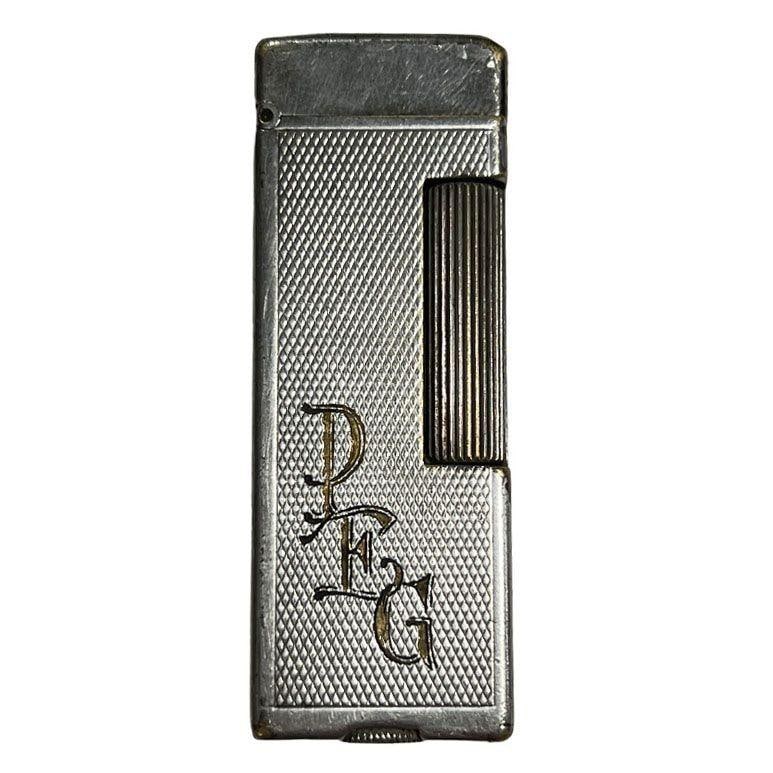 Dunhill London Silver Plate Rollalite Petrol Lighter - 2
