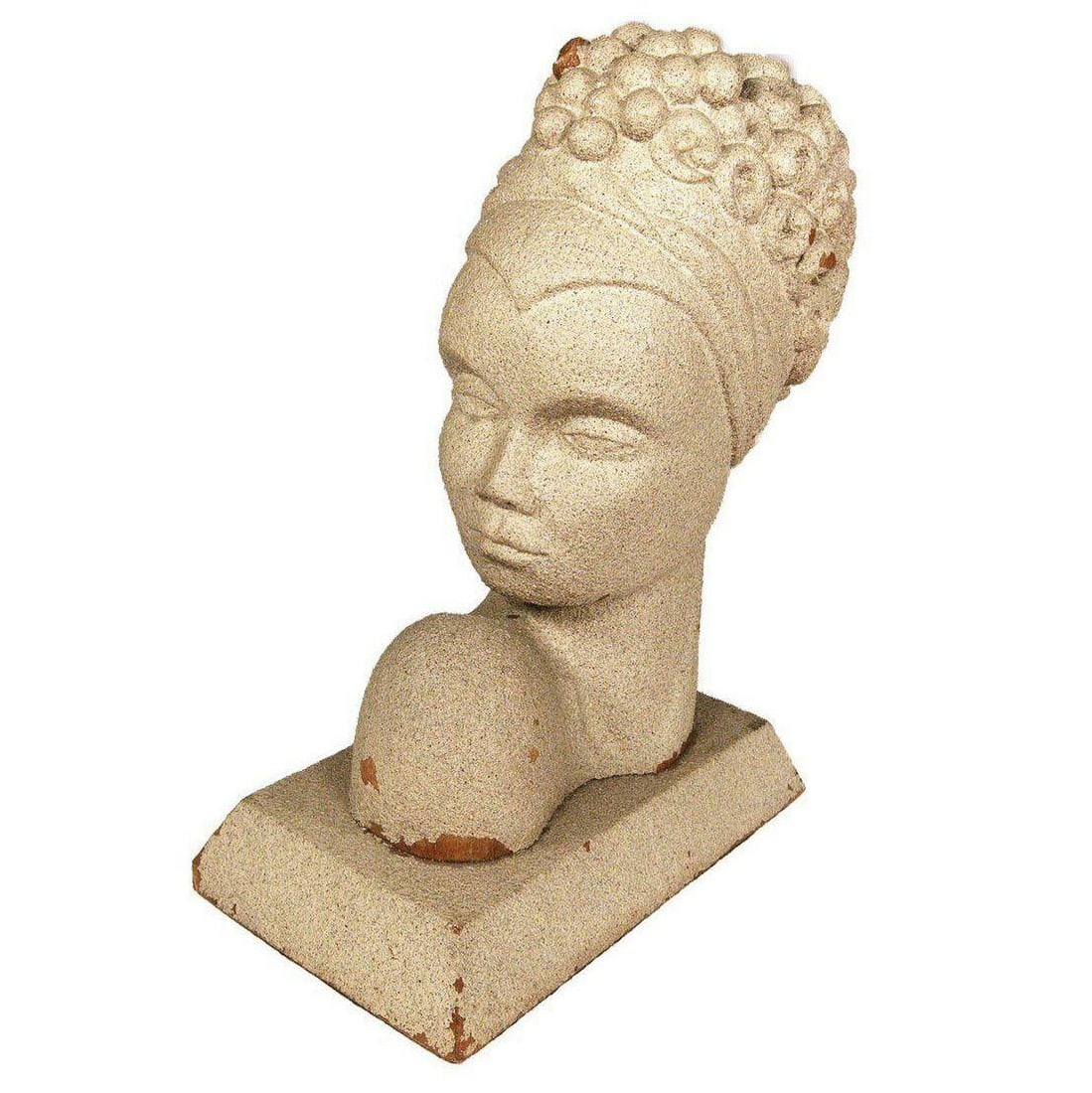 Mid-Century Modern Hawaiian Male and Female Bookends, Pair - 9