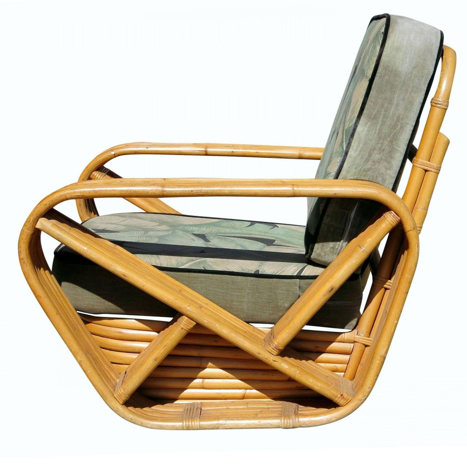 Restored Style Six-Strand Square Pretzel 3-Seat Sofa, Pair - 10