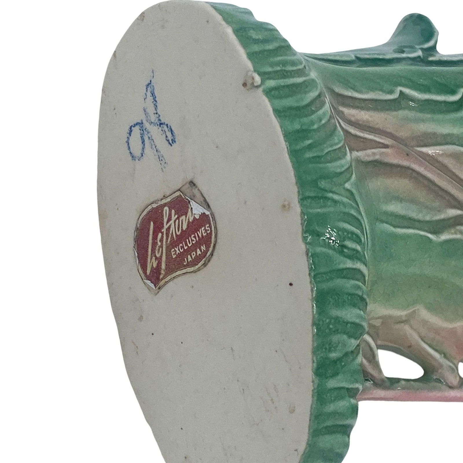 Mid-century "Lovers" Pink Flamingo Ceramic Tabletop Vase Set By Leftons - 15