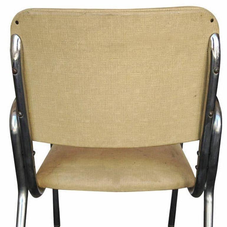 Chrome Round Tubular Armchair by Royal Metal - 12