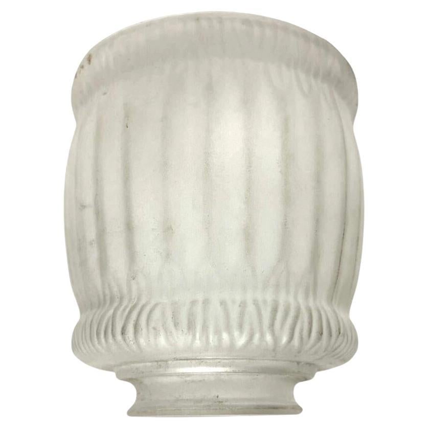 Art Nouveau Lamp Bell Frosted Glass Shade: Title: Art Nouveau Lamp Bell Frosted Glass Shade Description: This vintage Art Nouveau lamp shade is a stunning addition to any ceiling lamp, showcasing a beautiful design that exudes elegance. Crafte