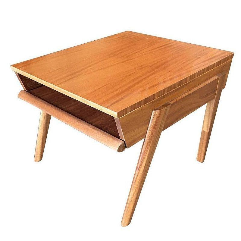Brown-Saltman Magazine Tray Side Table by John Keal, Pair - 3