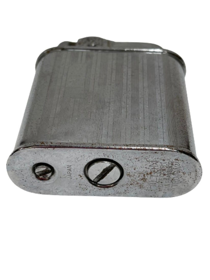 Original 1950 Stripped Table Lighter by Hilton - 6
