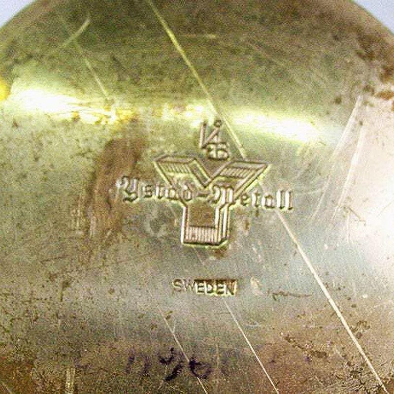 Mid-Century Modern Ystad Brass Candlestick Holders - 5