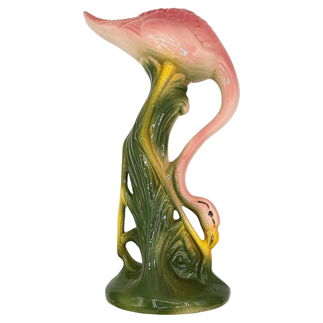 13" Tall MCM California Pottery Ceramic long-legged Flamingo Figurine - 7