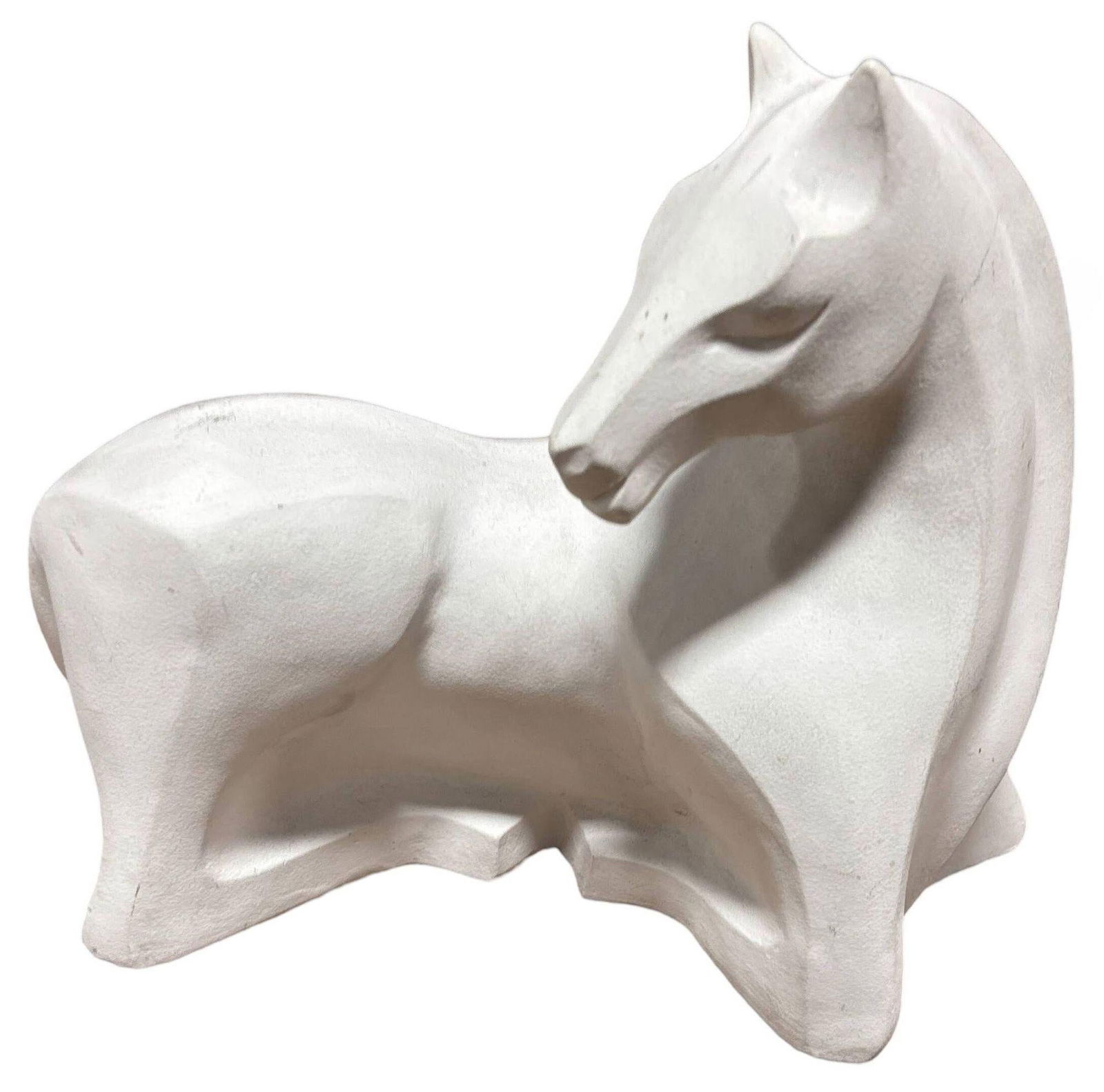 Postmodern Cubist Horse Sculpture by Karin Swildens for Austin Productions 1989 - 5