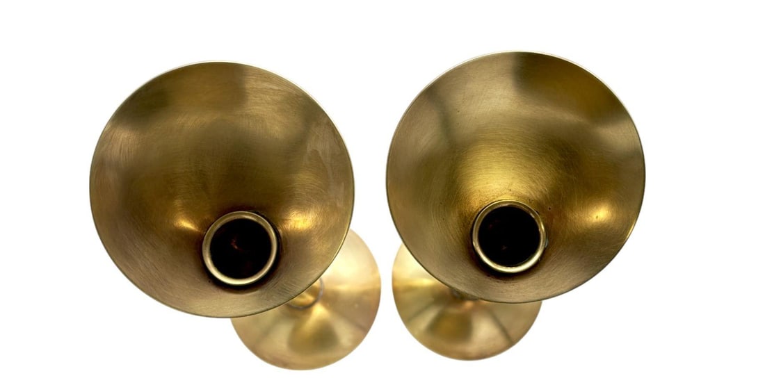 Vintage Candlestick Holder Handmade in Denmark - 3