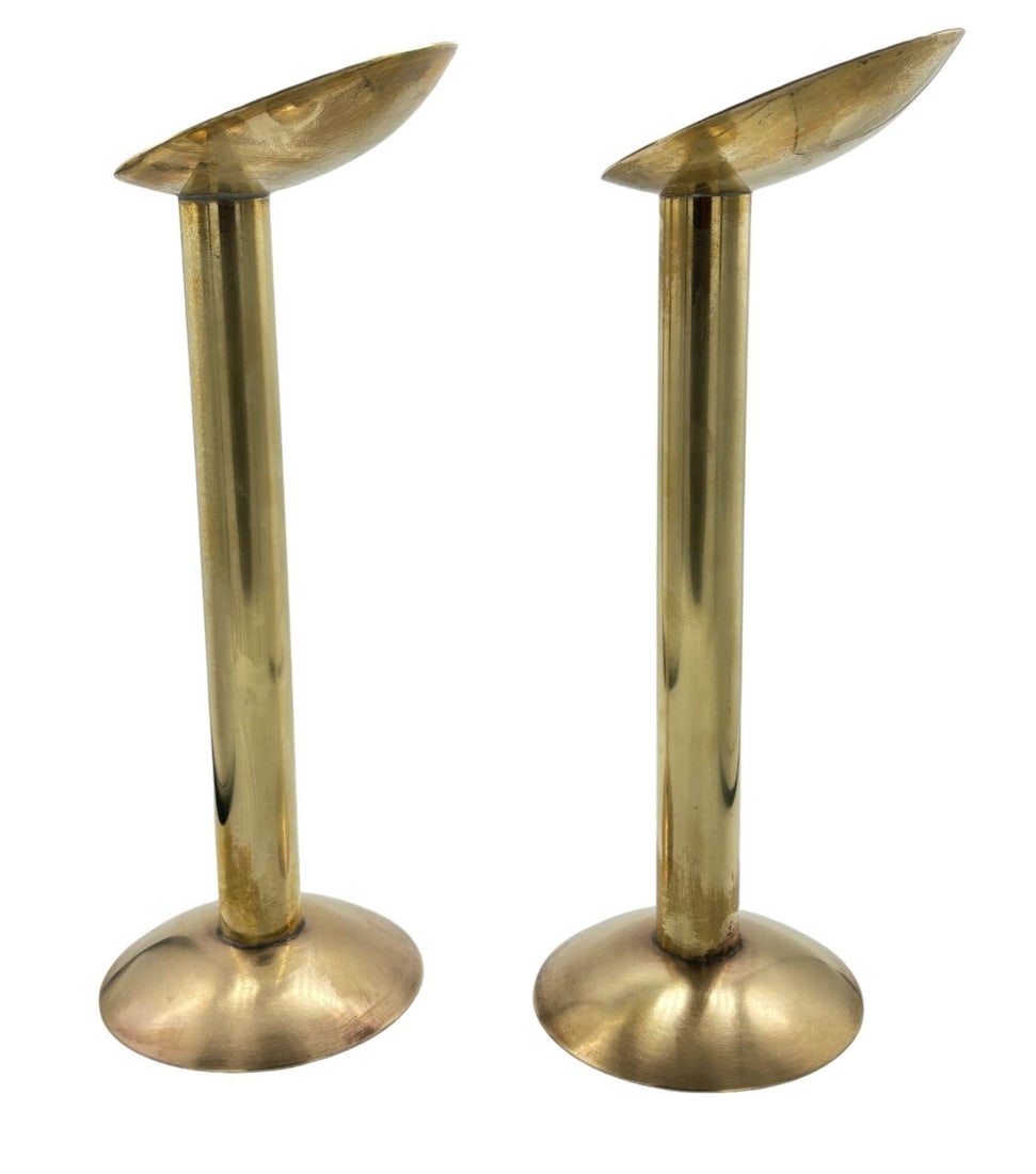 Vintage Candlestick Holder Handmade in Denmark - 4