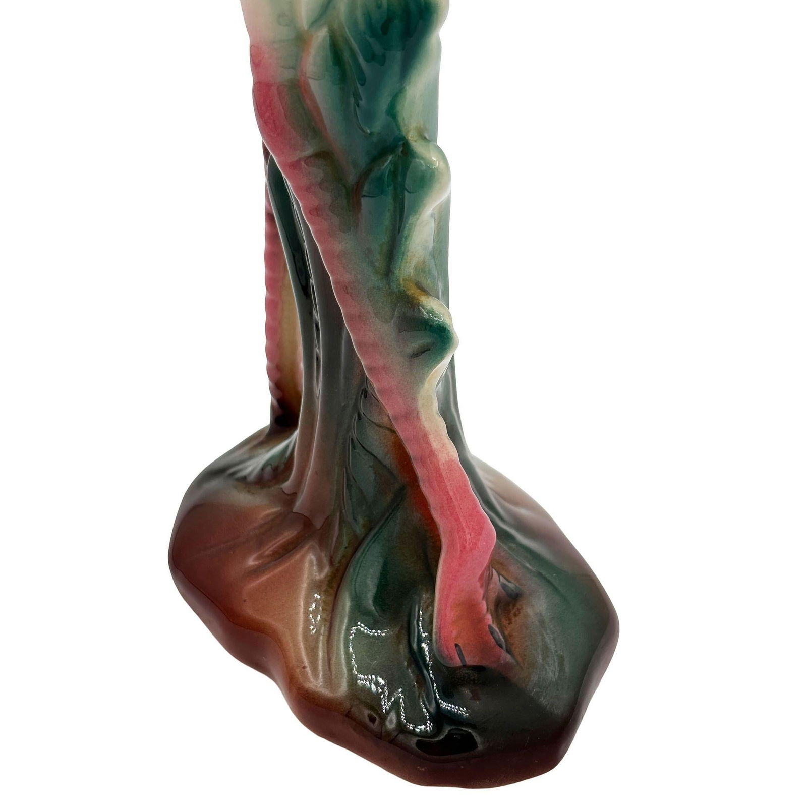 Mid-century Tropical Ceramic "The Walker" Pink Flamingo Figurine - 5