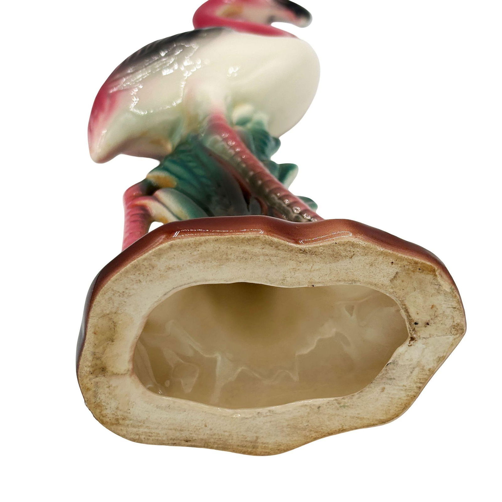 Mid-century Tropical Ceramic "The Walker" Pink Flamingo Figurine - 6