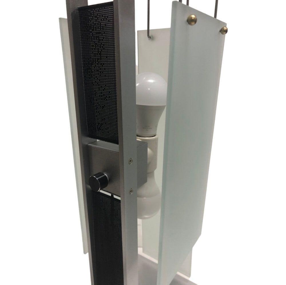 George Kovacs Architectural Aluminum Table Lamp - Pair - 13