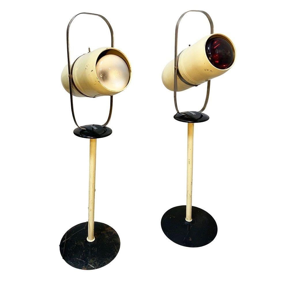 Pair of 1940's Westinghouse Mid-Century Self Tanning Lamp - 11