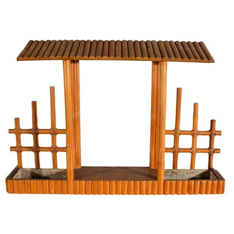 Mid-Century James Mont Inspired Rattan & Wicker Buffet Credenza - 8