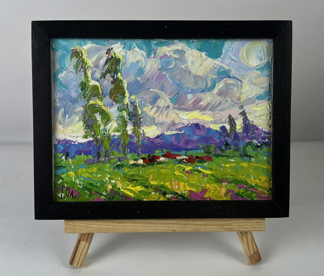Oil painting Rain is coming to the meadows Oleksiy Ivanyuk (1 of 11)