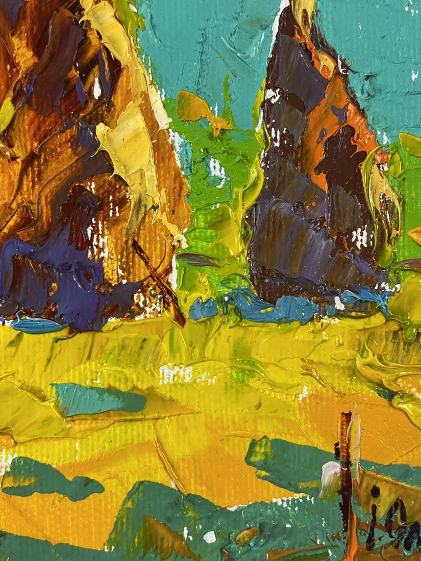 Oil painting Haystacks on a warm day Oleksiy Ivanyuk - 10