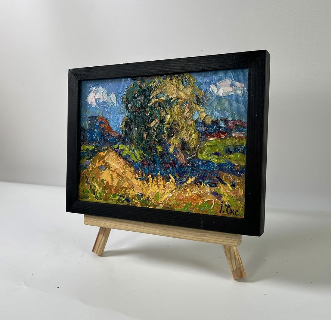 Oil painting Summer haymaking Oksana Ivanyuk - 2