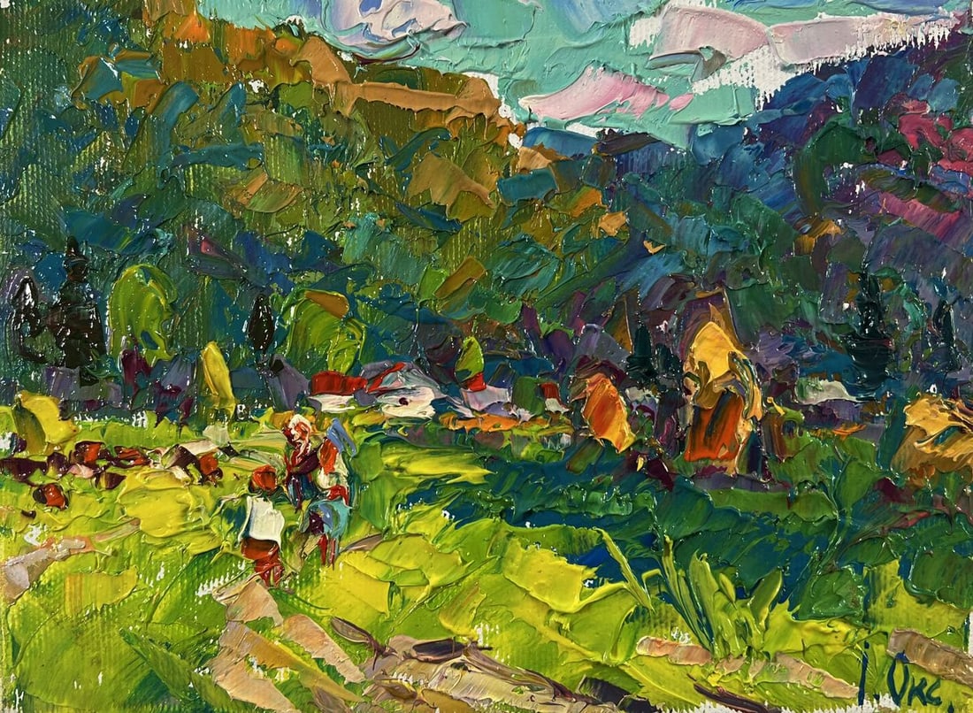 Oil painting Hot summer month Oksana Ivanyuk - 3
