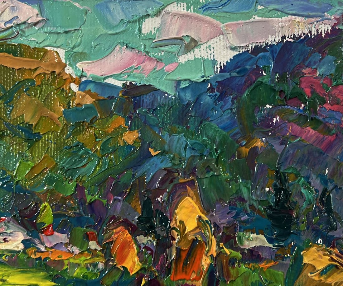 Oil painting Hot summer month Oksana Ivanyuk - 4