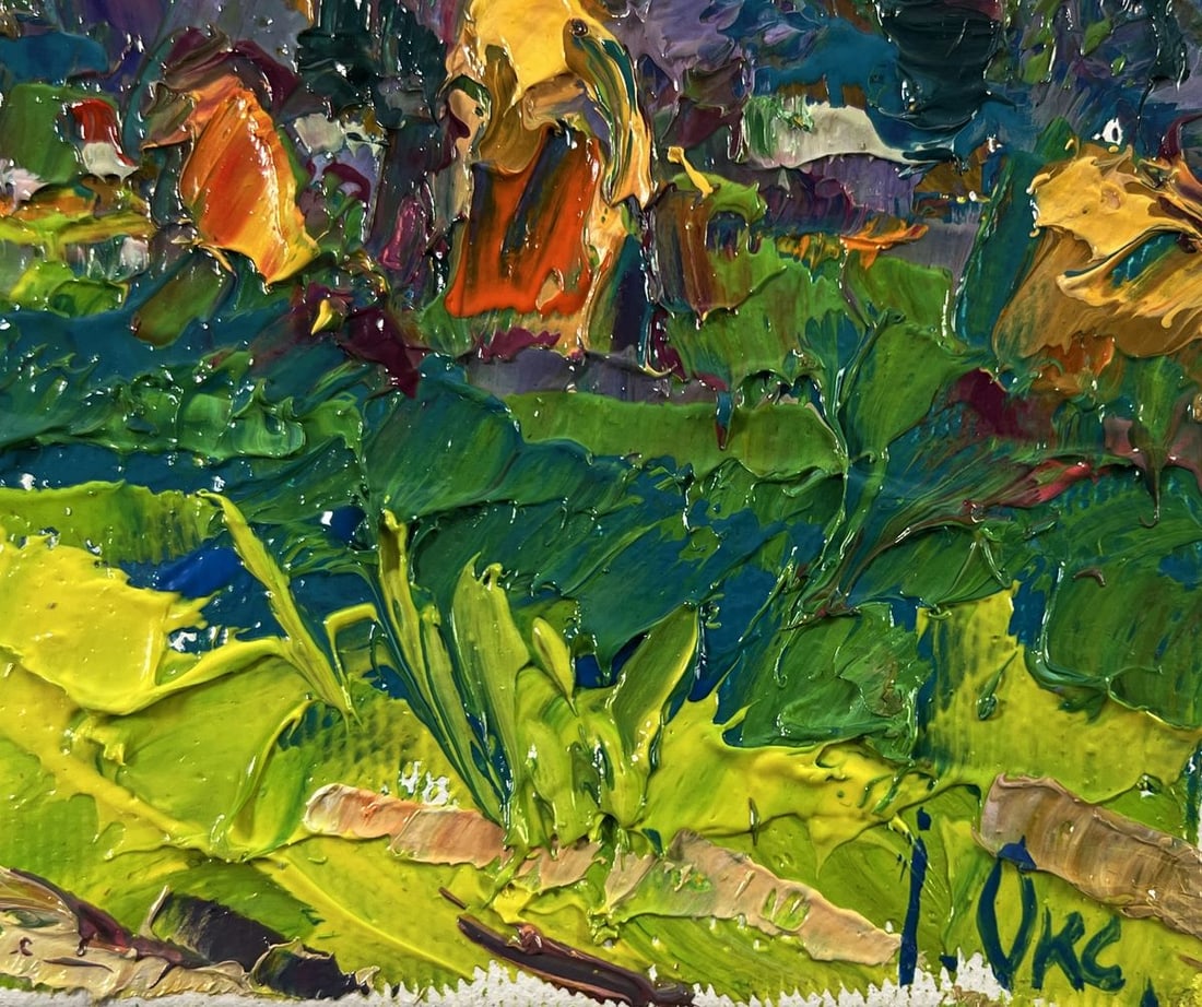 Oil painting Hot summer month Oksana Ivanyuk - 5