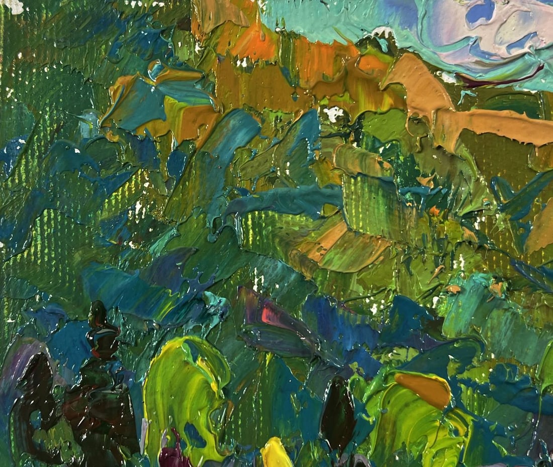 Oil painting Hot summer month Oksana Ivanyuk - 7