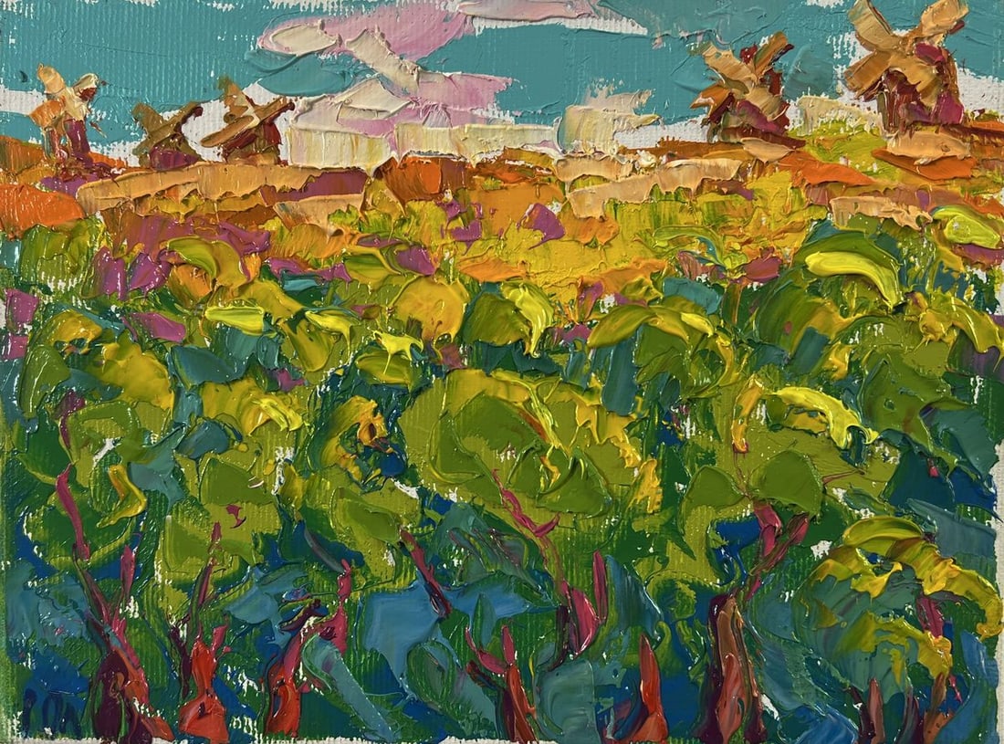 Oil painting Summer forest and fields Oleksiy Ivanyuk - 3