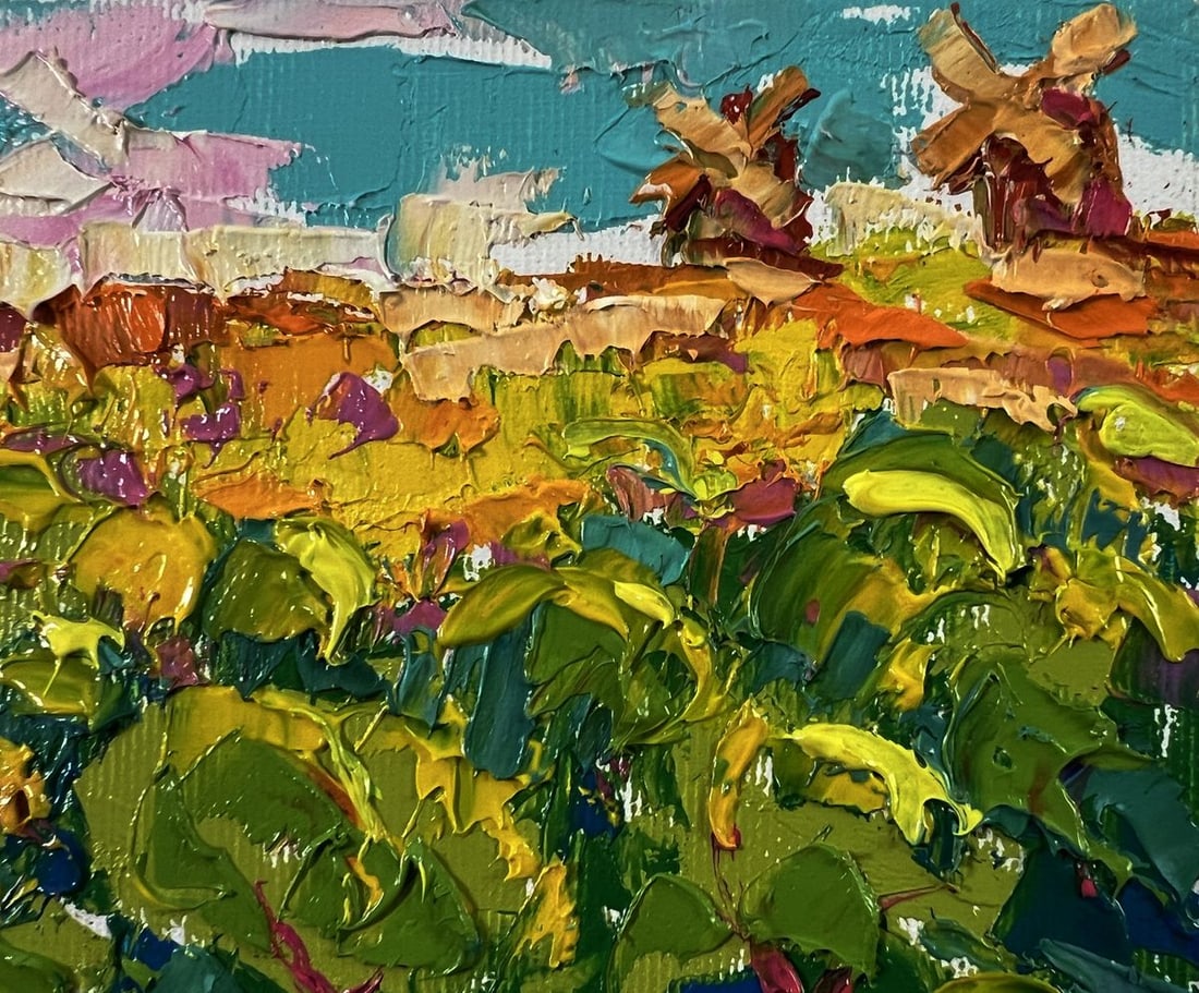 Oil painting Summer forest and fields Oleksiy Ivanyuk - 4