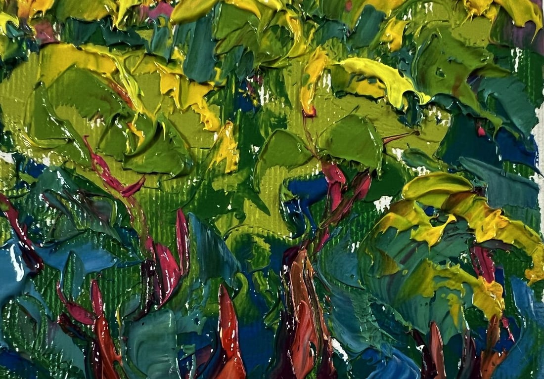 Oil painting Summer forest and fields Oleksiy Ivanyuk - 5