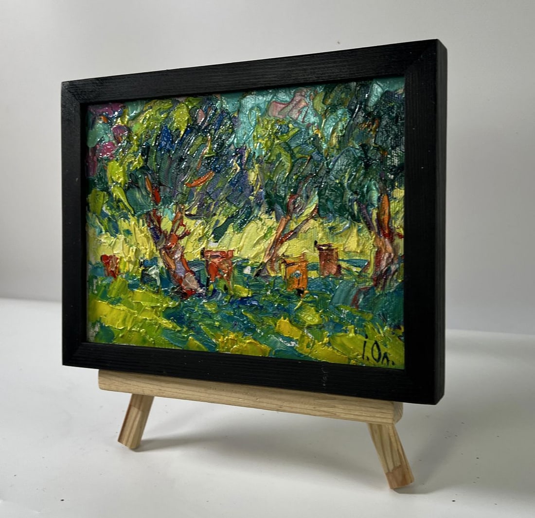 Oil painting In the shade of the trees Oleksiy Ivanyuk - 2