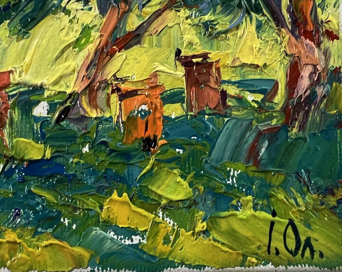 Oil painting In the shade of the trees Oleksiy Ivanyuk - 5