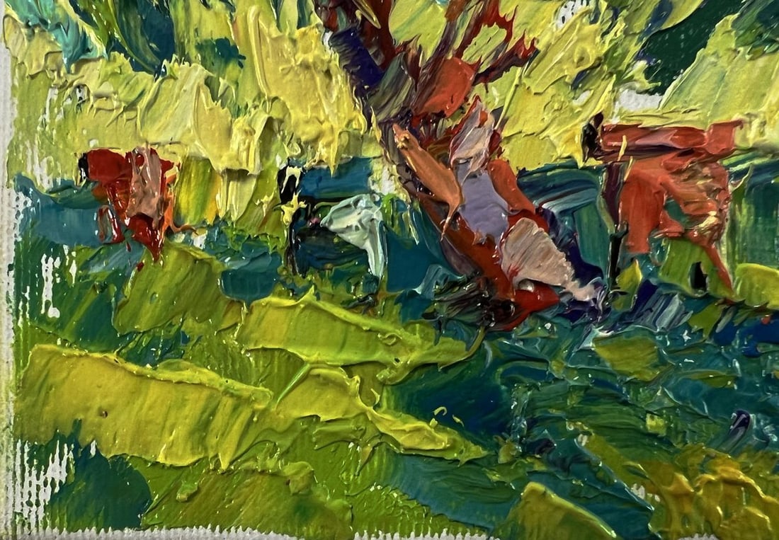 Oil painting In the shade of the trees Oleksiy Ivanyuk - 6