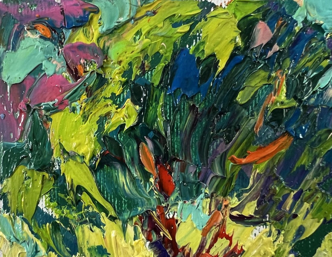 Oil painting In the shade of the trees Oleksiy Ivanyuk - 7