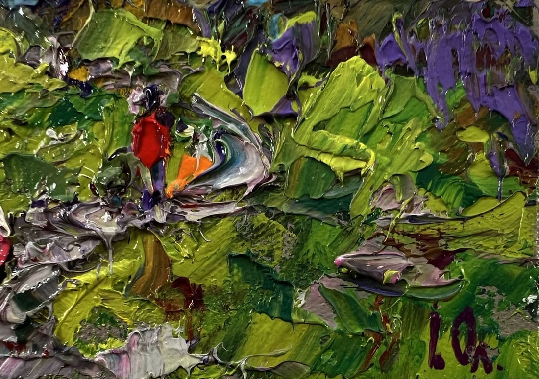 Oil painting City summer park Oleksiy Ivanyuk - 5