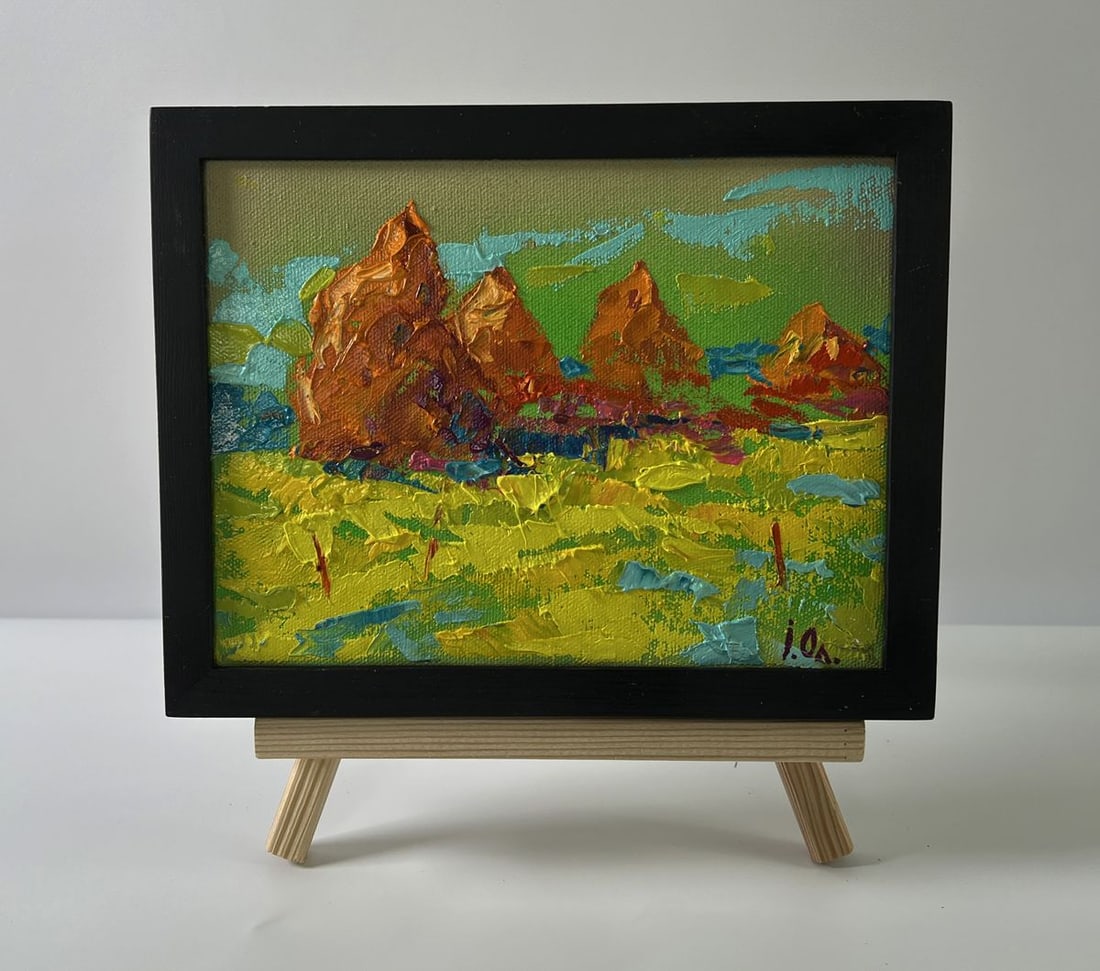 Oil painting Summer fields Oleksiy Ivanyuk: Title: Oil painting Summer fields Oleksiy Ivanyuk Description: №AAA5614 The Oil painting Canvas titled “Summer fields” captures the essence of a radiant countryside day, where golden