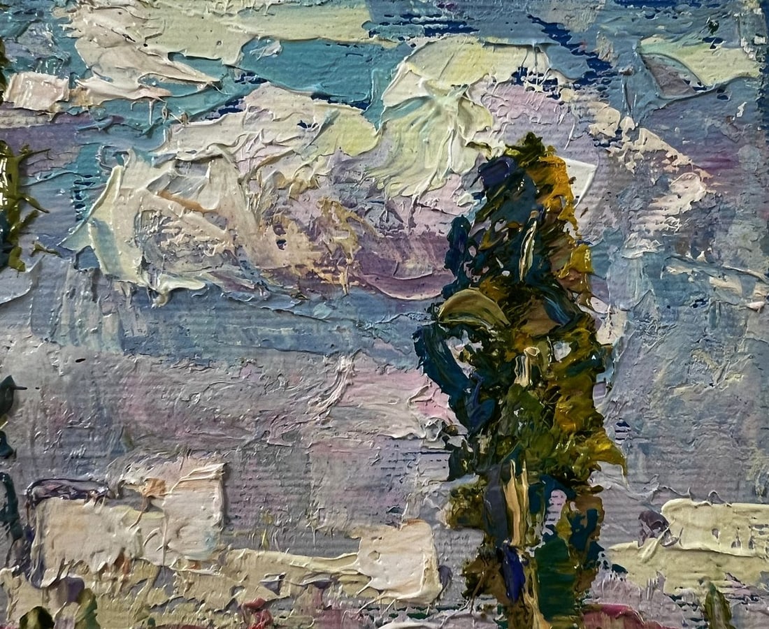 Oil painting Heat outside the city Oleksiy Ivanyuk - 4