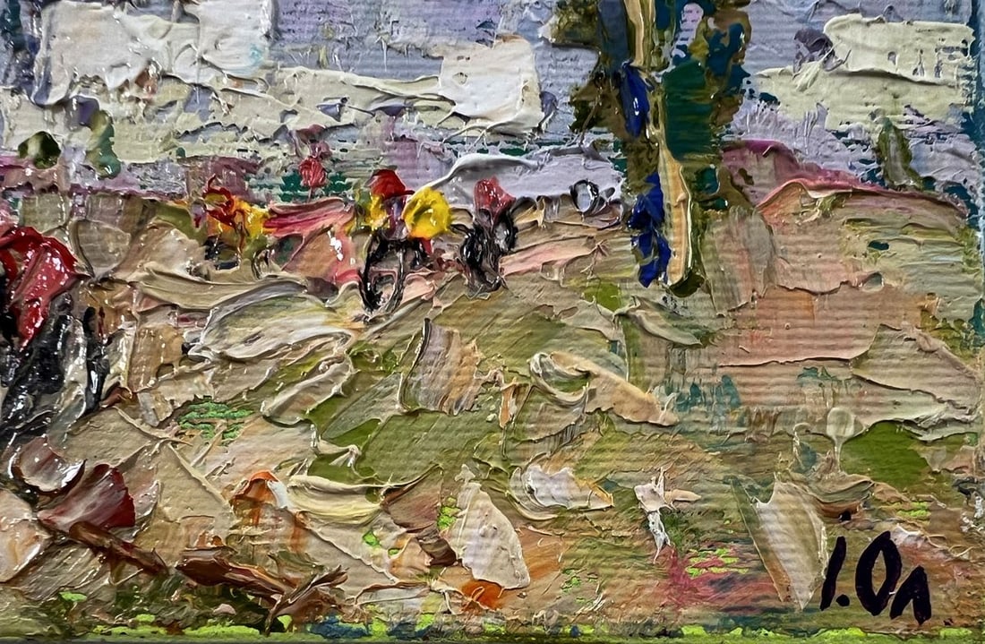 Oil painting Heat outside the city Oleksiy Ivanyuk - 5