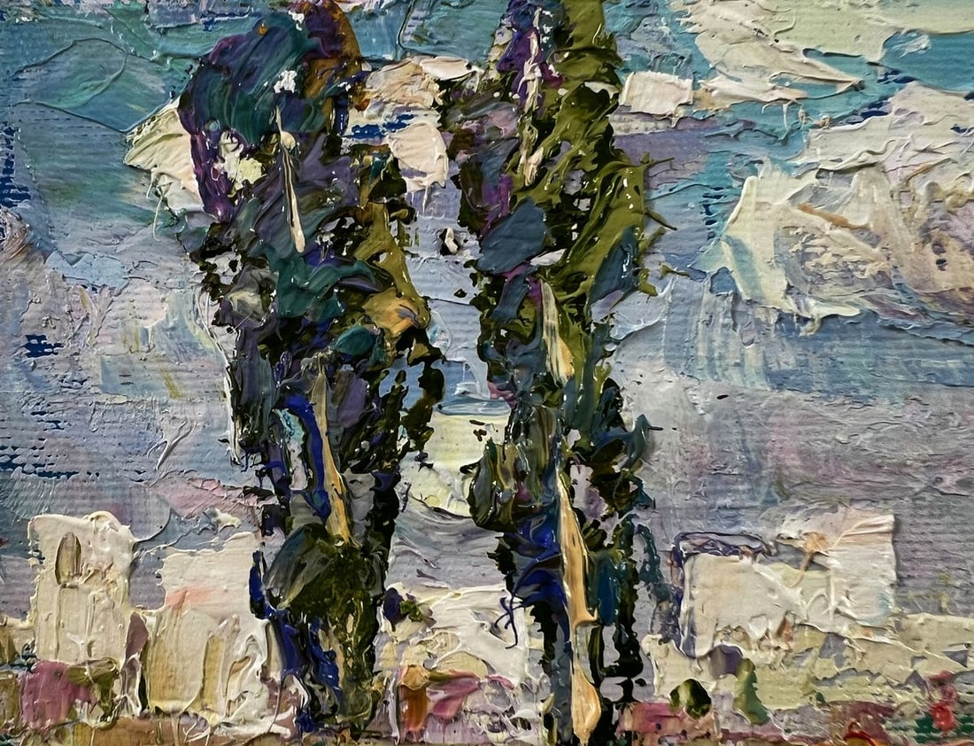 Oil painting Heat outside the city Oleksiy Ivanyuk - 7