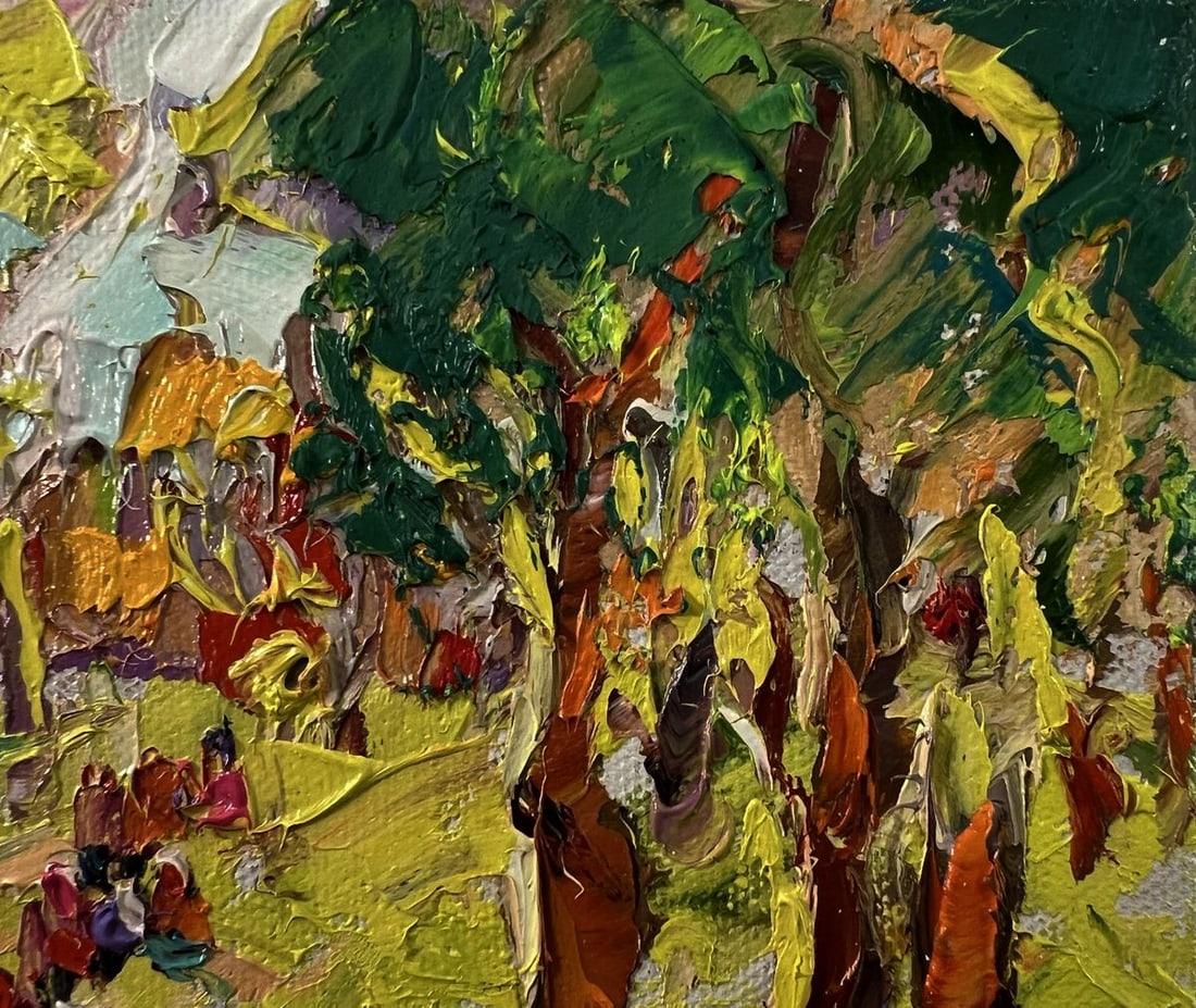 Oil painting On a walk in the forest Oleksiy Ivanyuk - 4